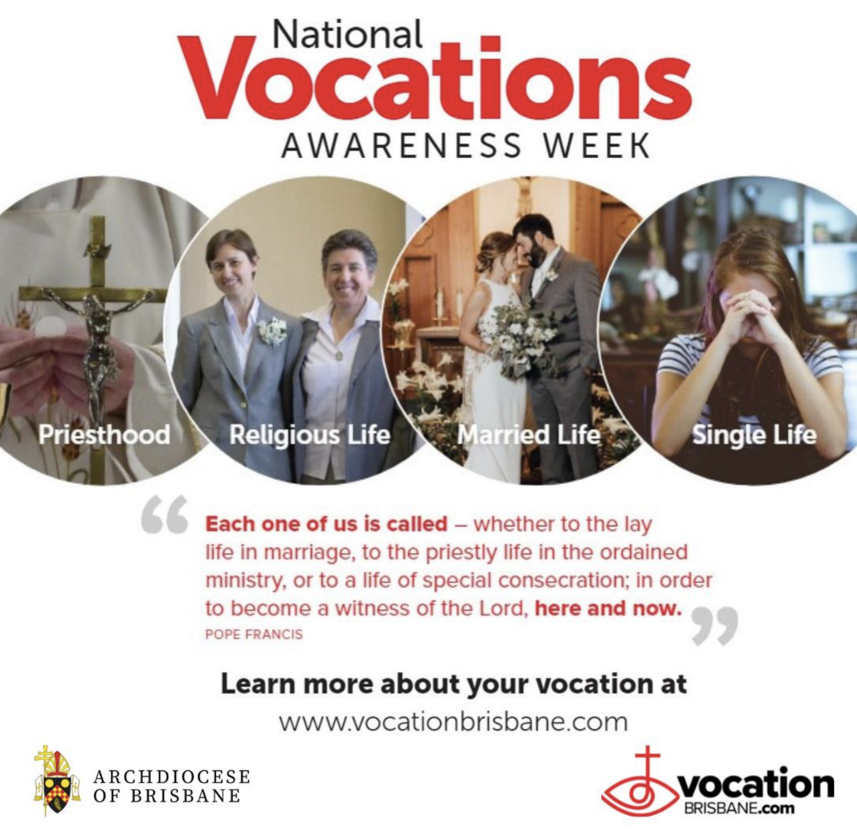 National Vocations Week
6-13 August 2023