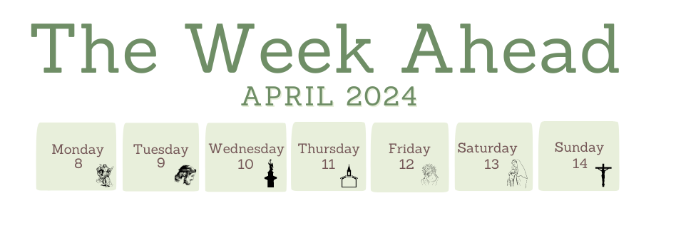 The week ahead_8-14 April