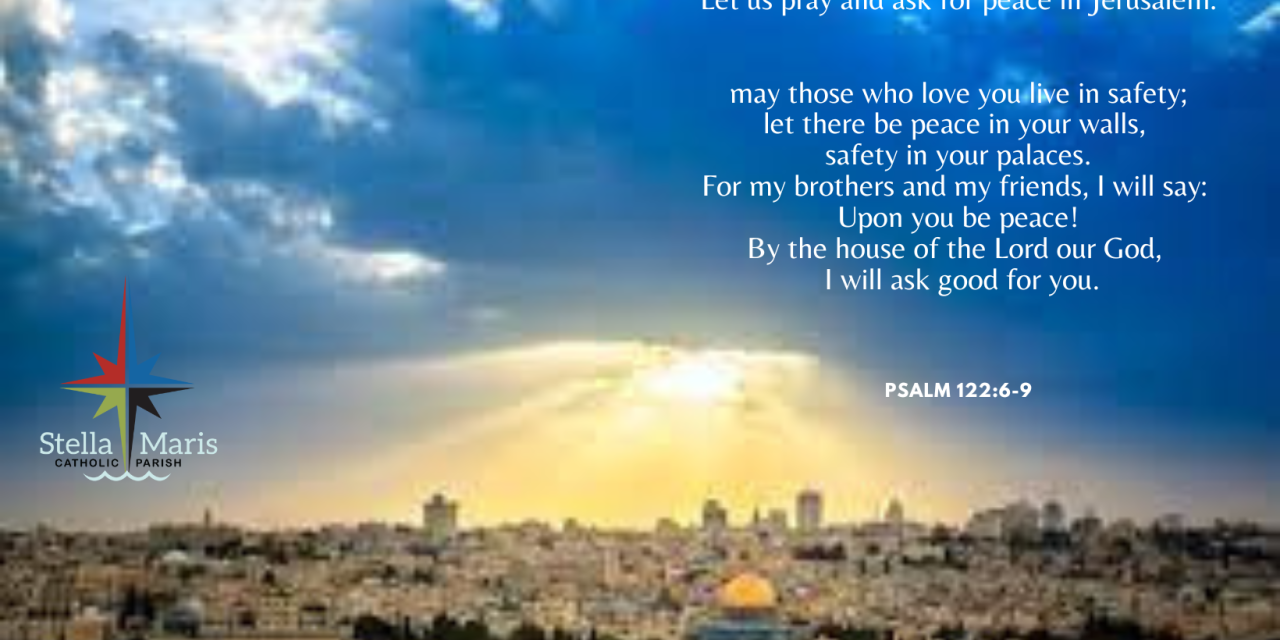 Pray for peace Holy Land